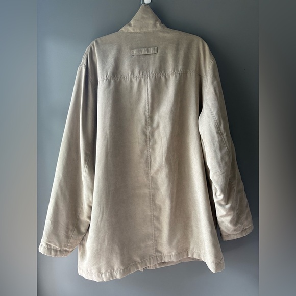 Bellasoft size XXL Beige Jacket, zip up and button up, suede feel, oversized - Picture 7 of 8